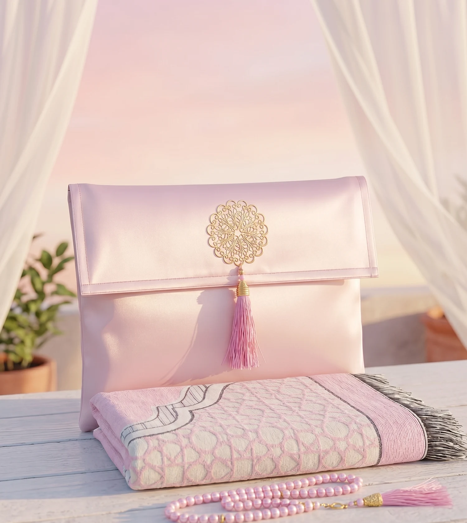 Coffret de prière Mihraa — Rose
